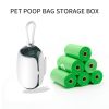 Dog Poop Bag Holder And Dispenser With Leash Attachment Pet Supplies Space Capsule Outdoor Biodegradable Dog Poop Bags Dispenser Attachable To The Lea